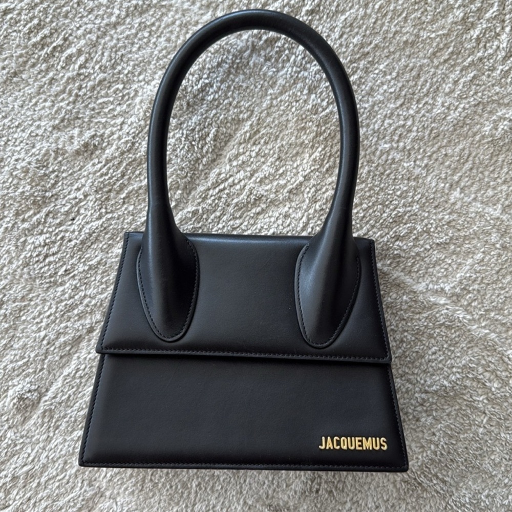 Jacquemus Black Mini Bag with Architectural Design